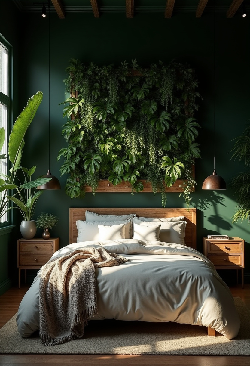 Dark Green Moody Bedroom 3