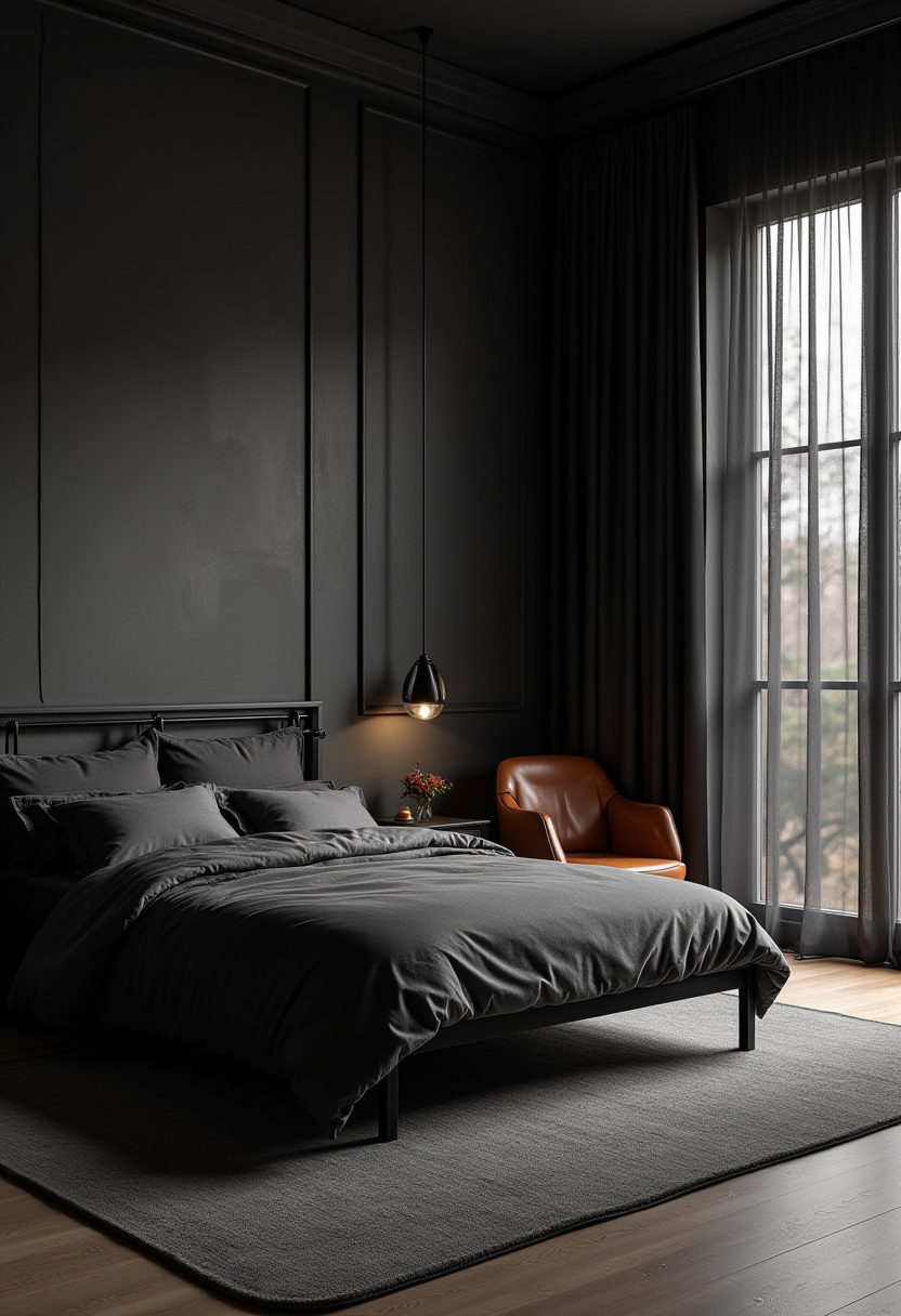 Dark Modern Bedroom 1