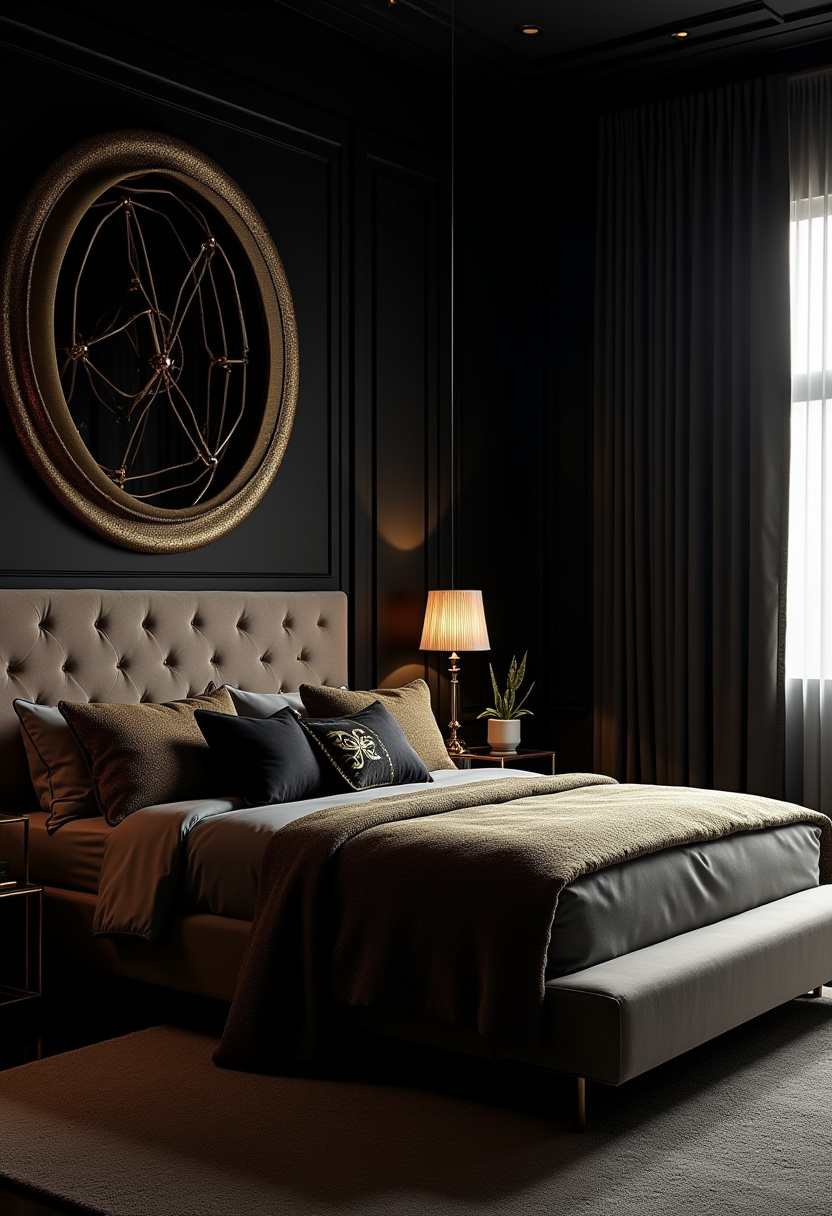 Dark Modern Bedroom 13