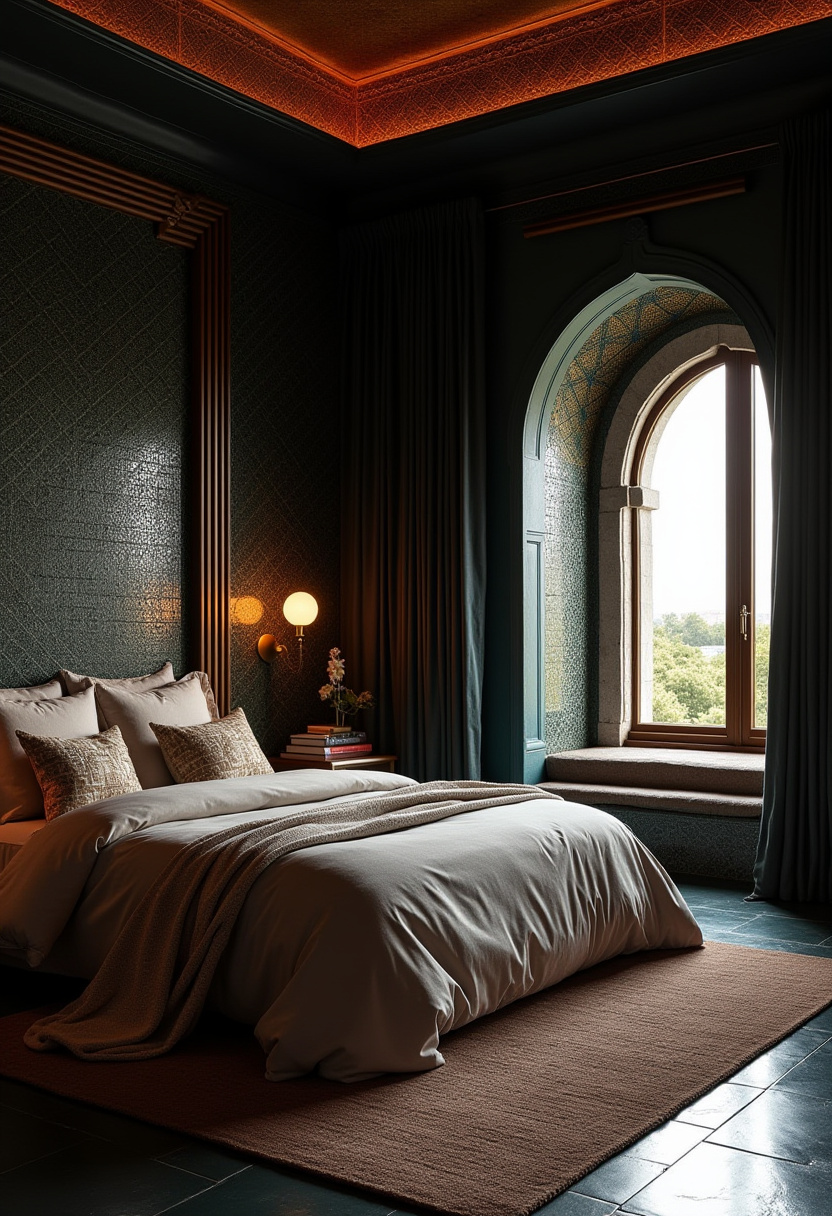 Dark Modern Bedroom 18