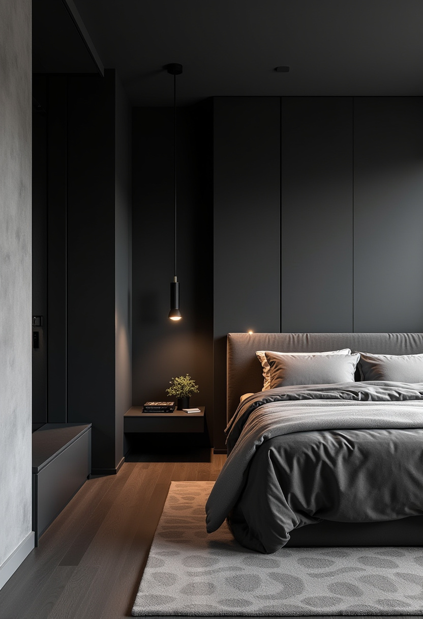 Dark Modern Bedroom 19