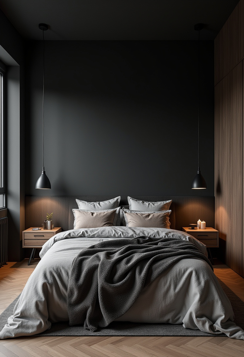 Dark Modern Bedroom 21