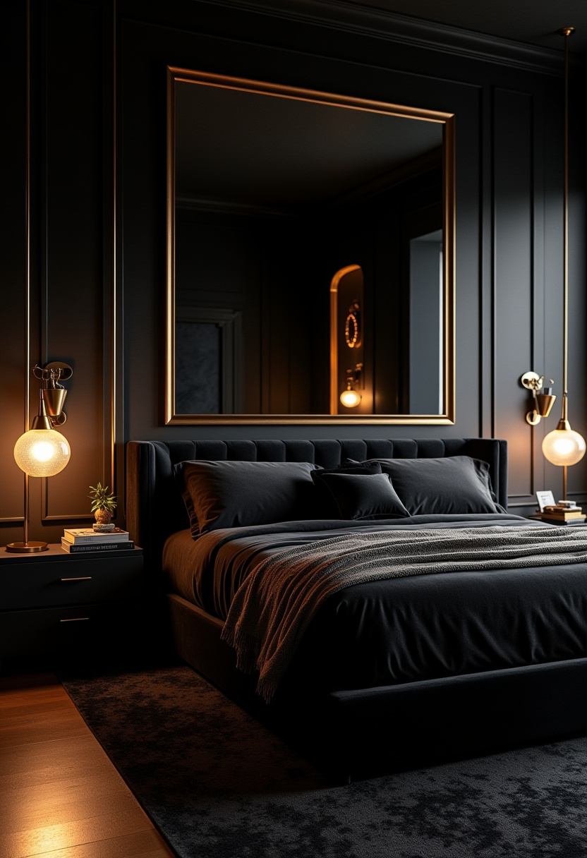 Dark Modern Bedroom 22