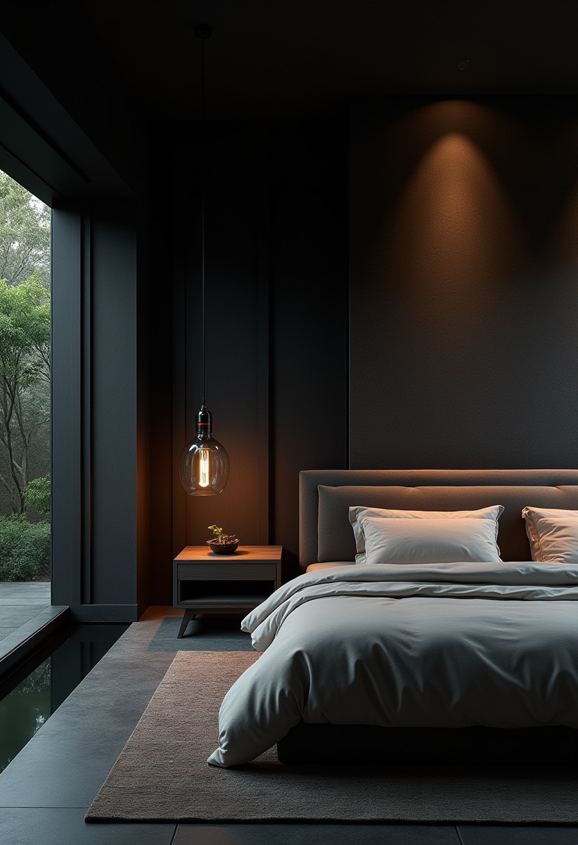 Dark Modern Bedroom 29