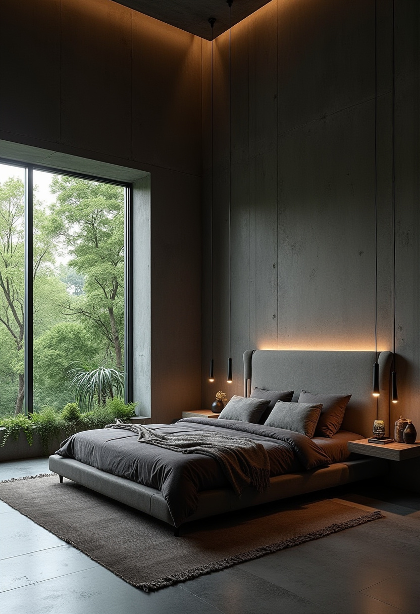 Dark Modern Bedroom 9