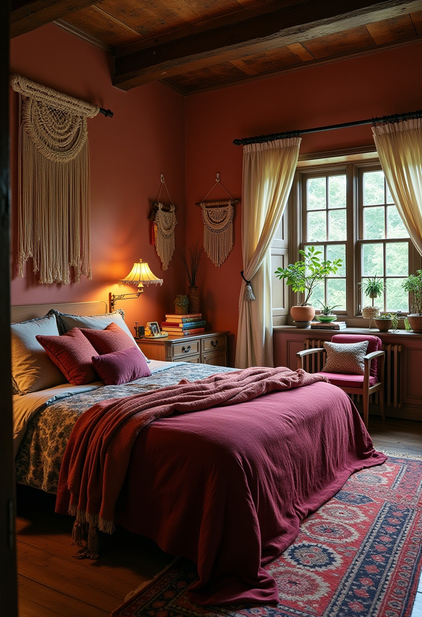 Dark Red Bedroom Ideas 12