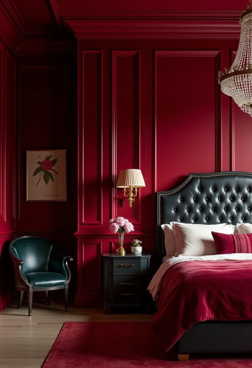 Dark Red Bedroom Ideas 2