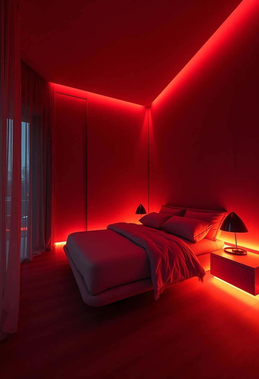 Dark Red Bedroom Ideas 20