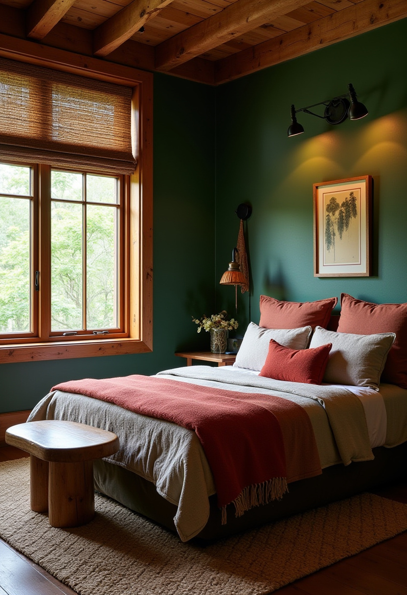 Dark Red Bedroom Ideas 24