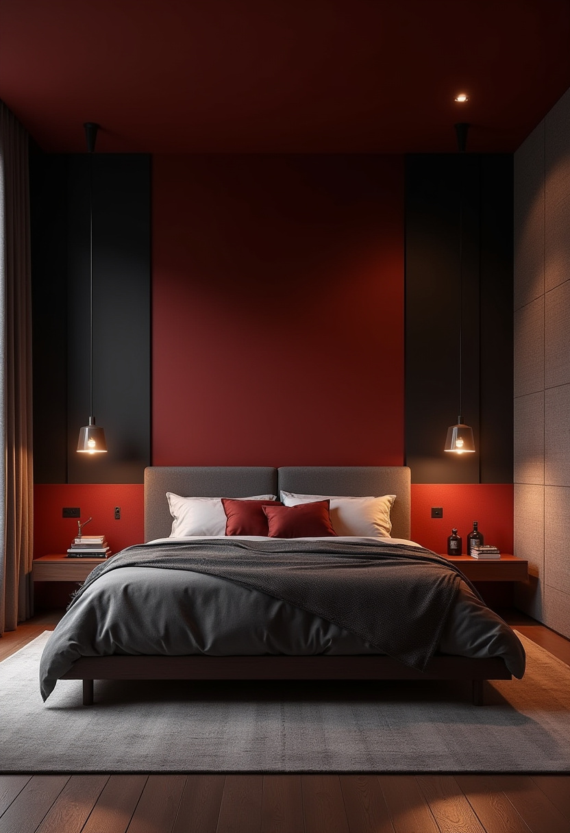 Dark Red Bedroom Ideas 3