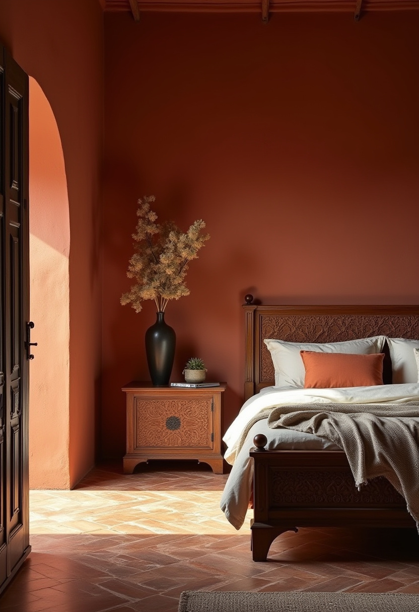 Dark Red Bedroom Ideas 30