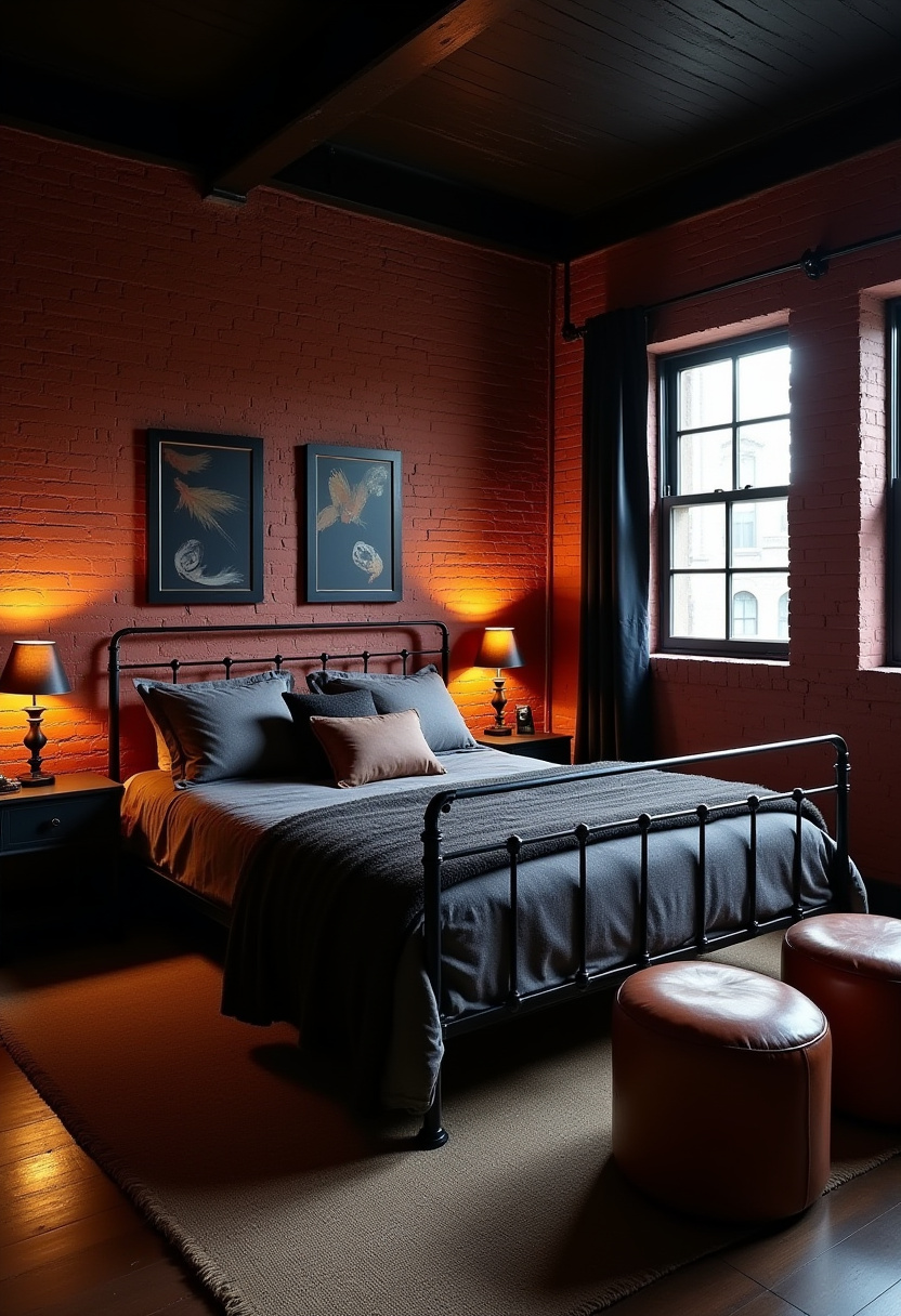 Dark Red Bedroom Ideas 5