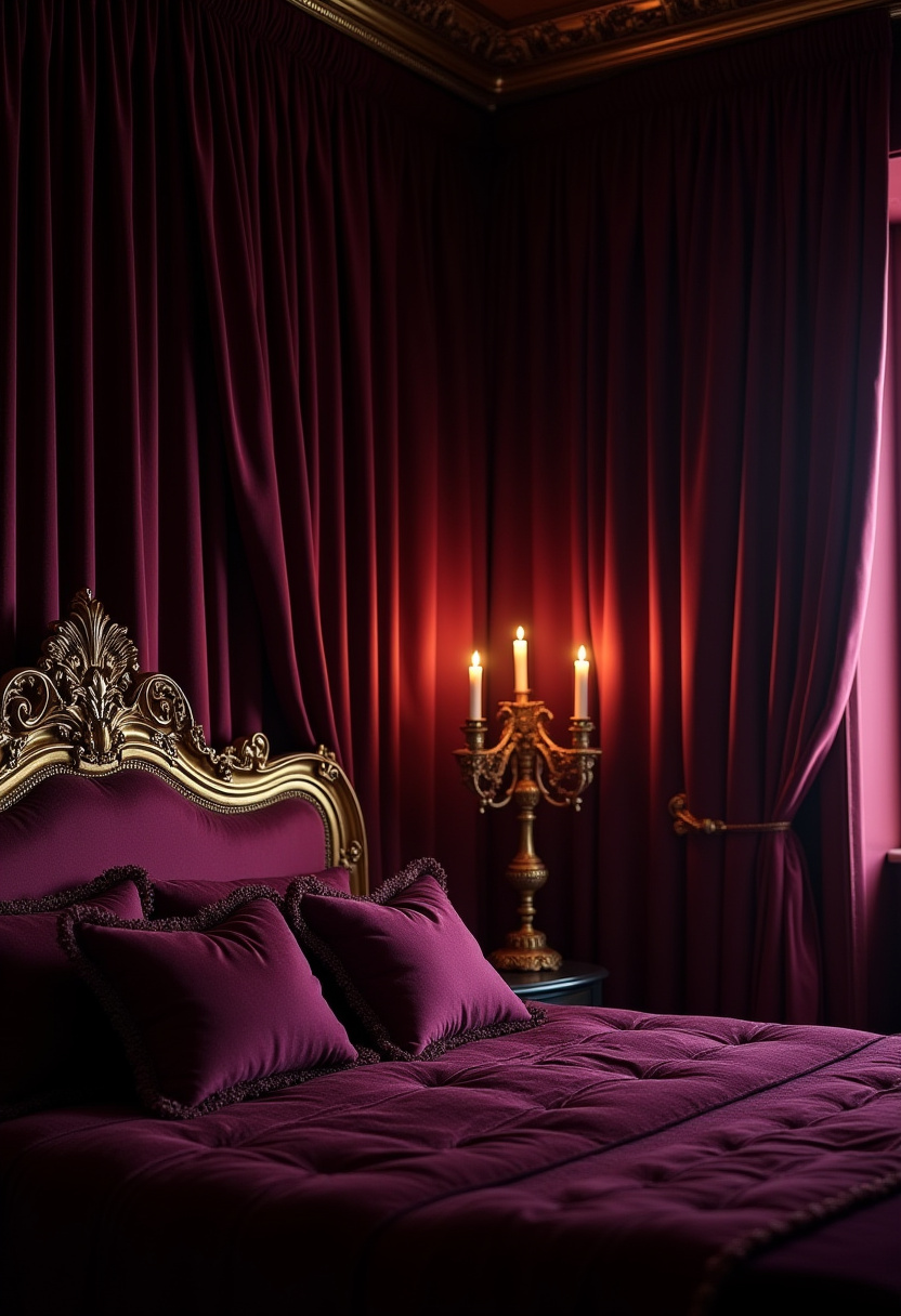 Dark Romantic Bedroom 6