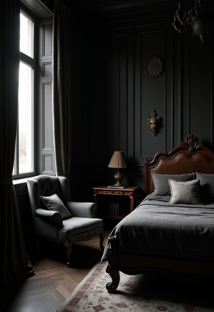Dark Vintage Bedroom 1