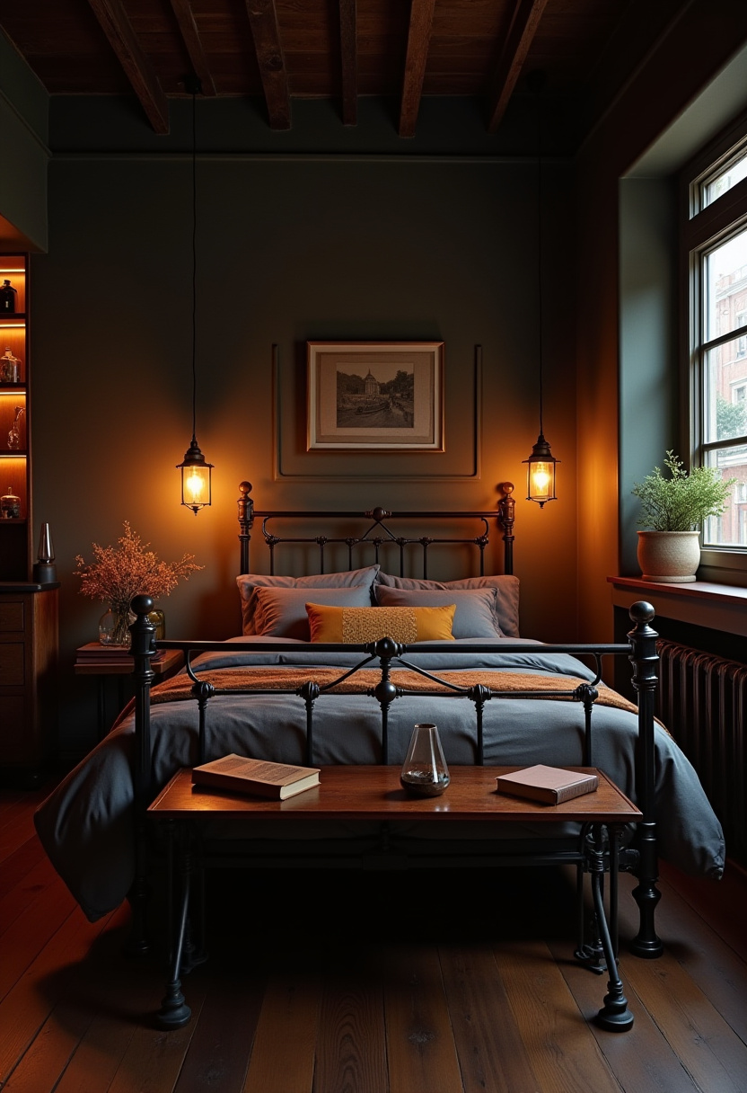 Dark Vintage Bedroom 11