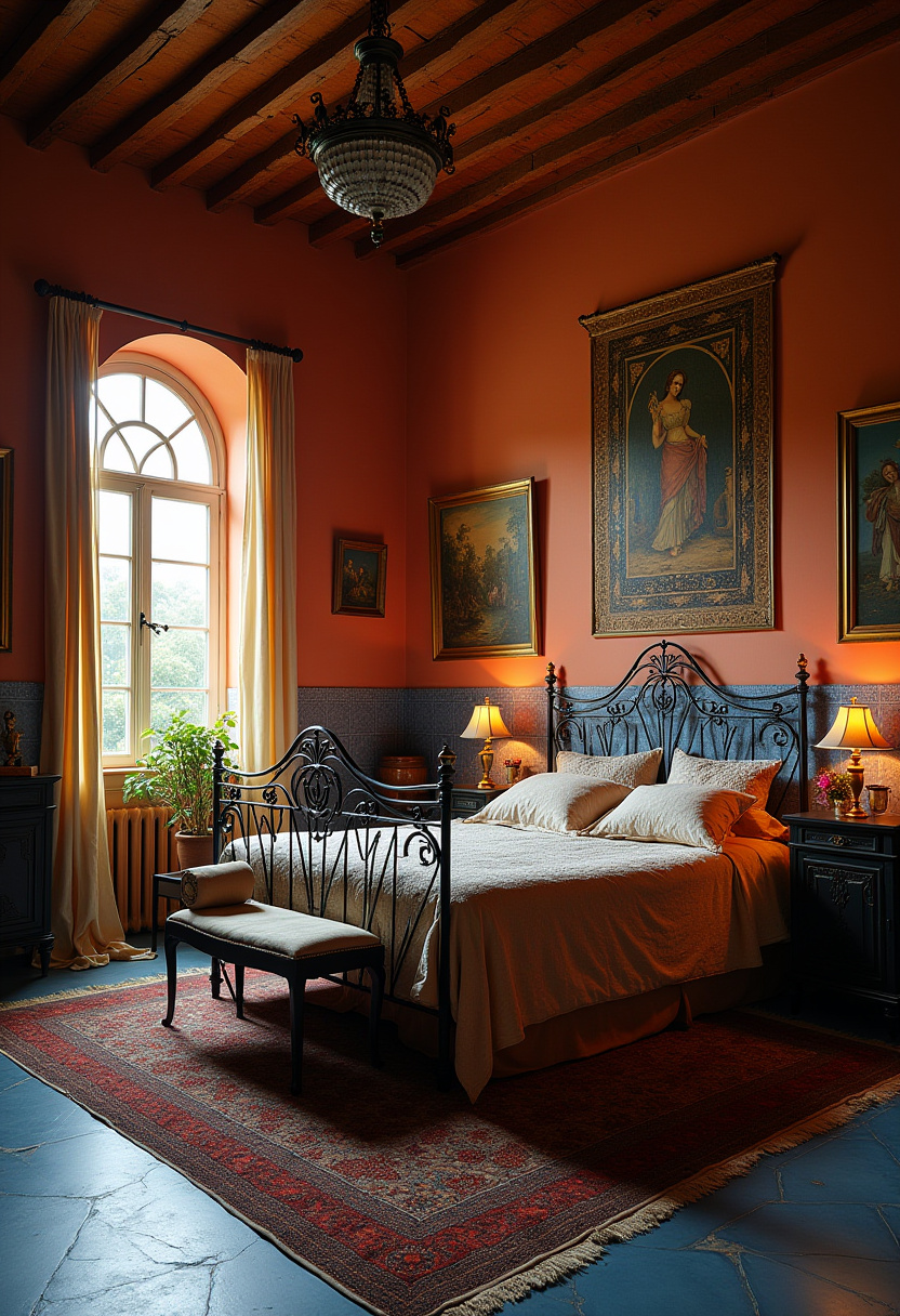 Dark Vintage Bedroom 12