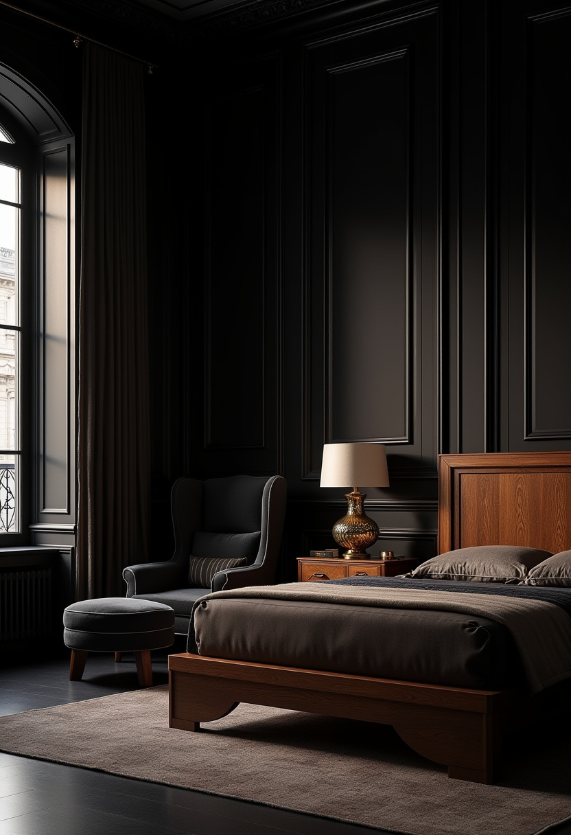 Dark Vintage Bedroom 14