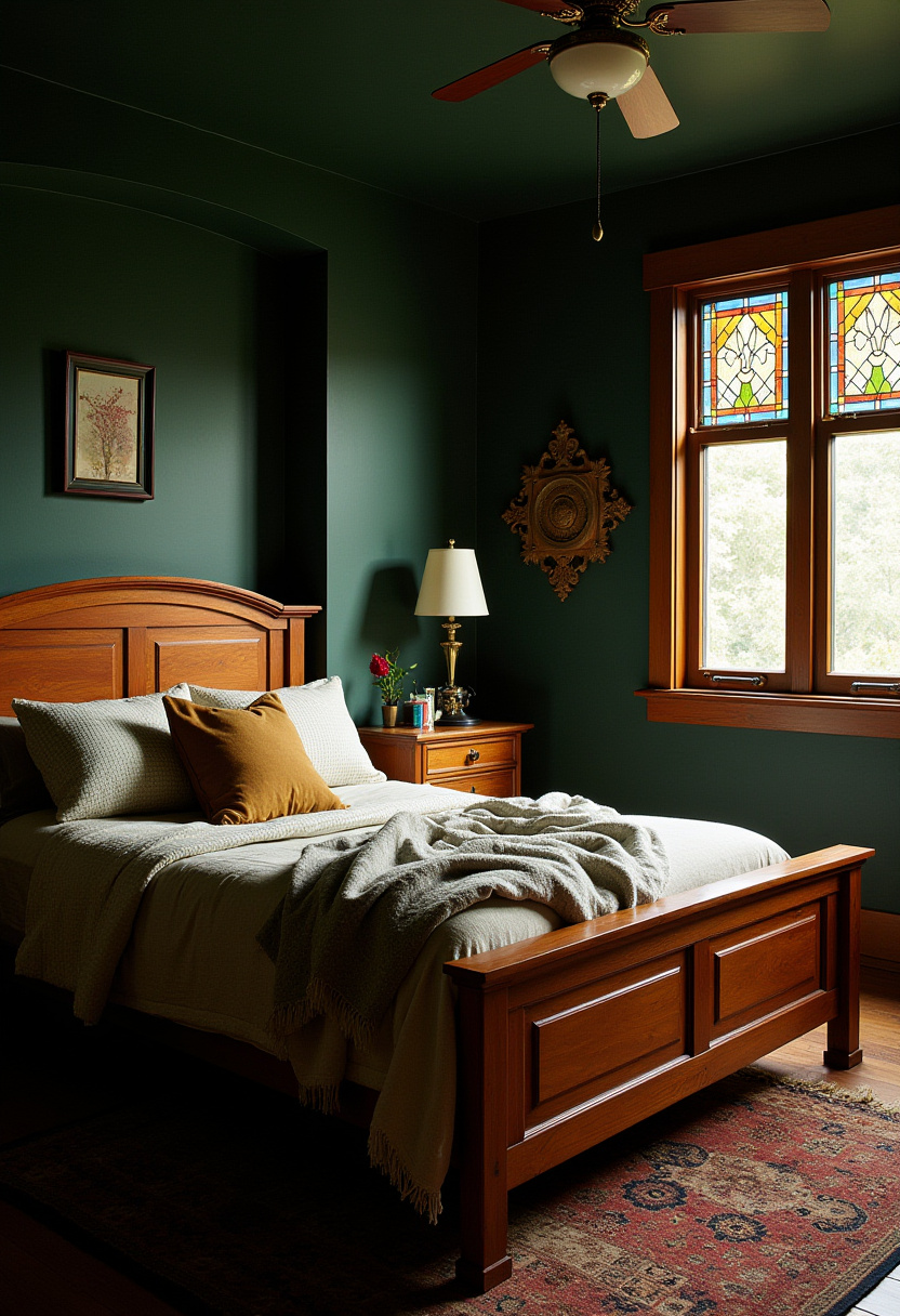 Dark Vintage Bedroom 18