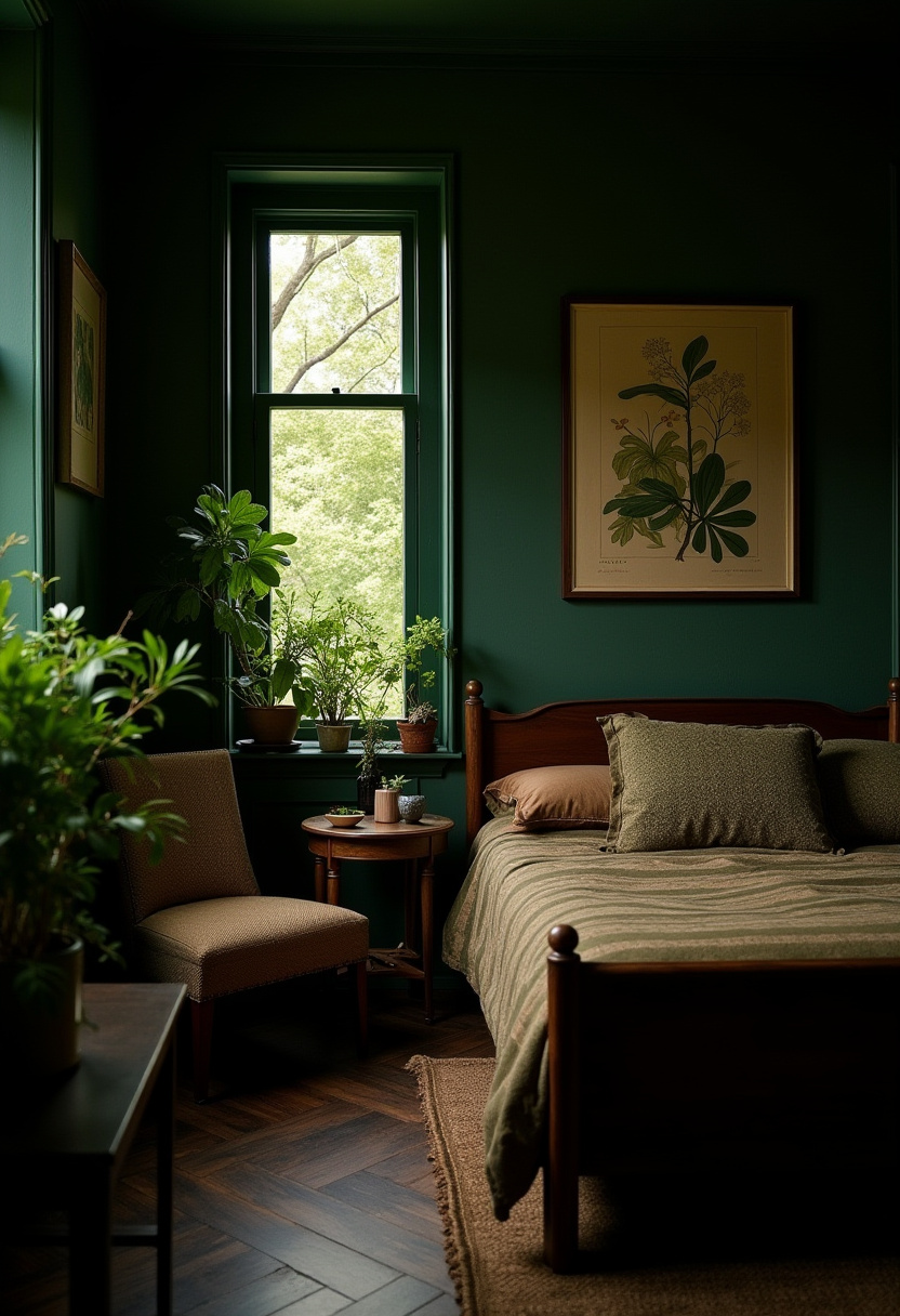 Dark Vintage Bedroom 26