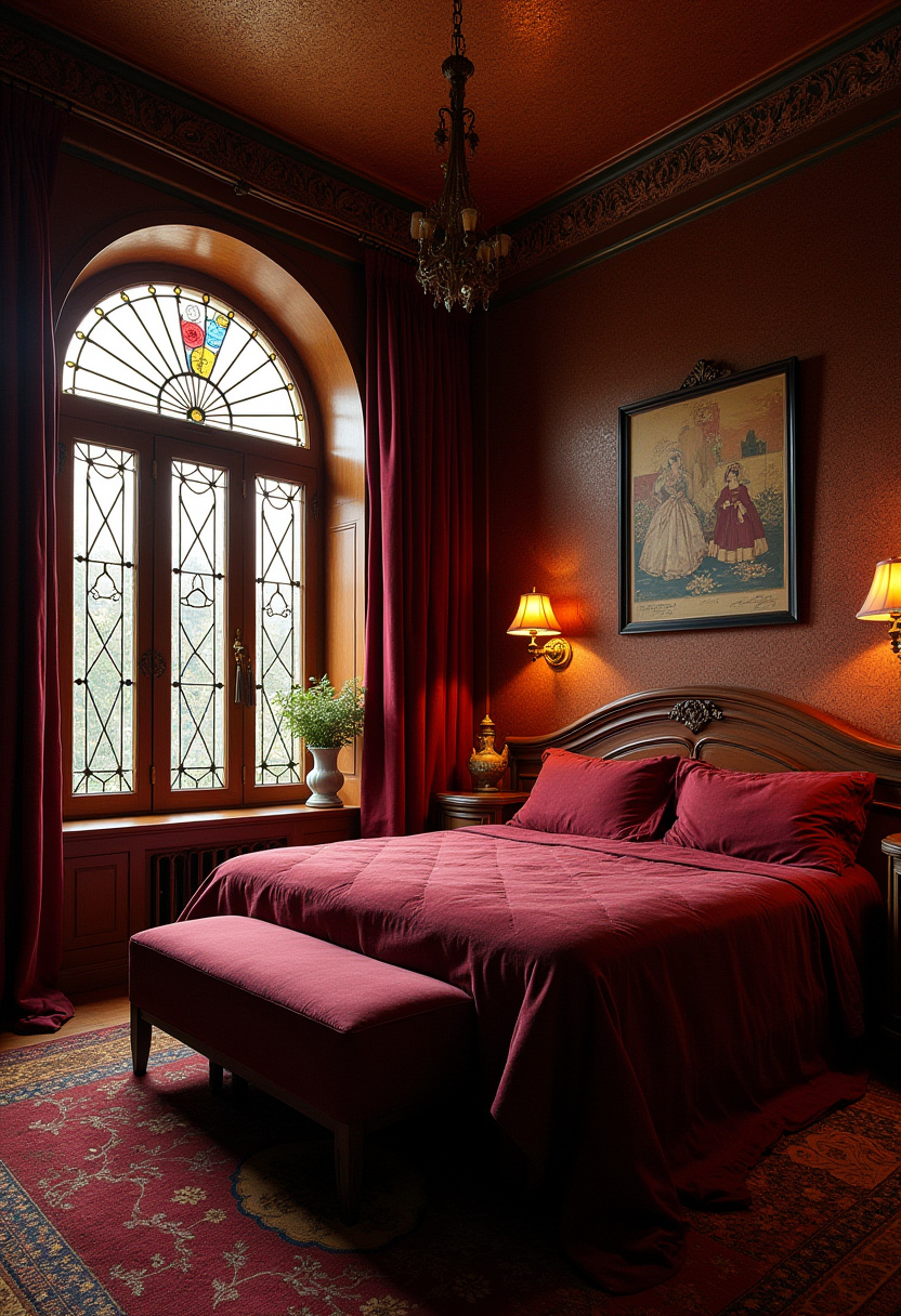 Dark Vintage Bedroom 4