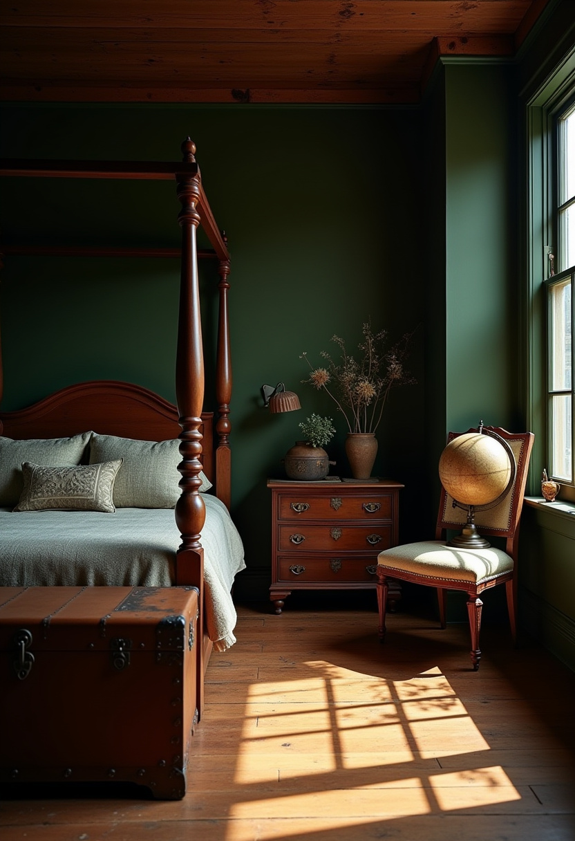 Dark Vintage Bedroom 7