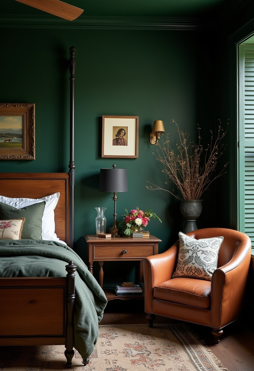 Dark Vintage Bedroom 8