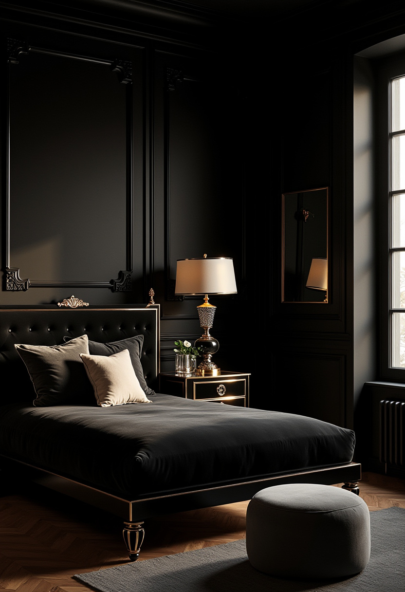 Dark Vintage Bedroom 9