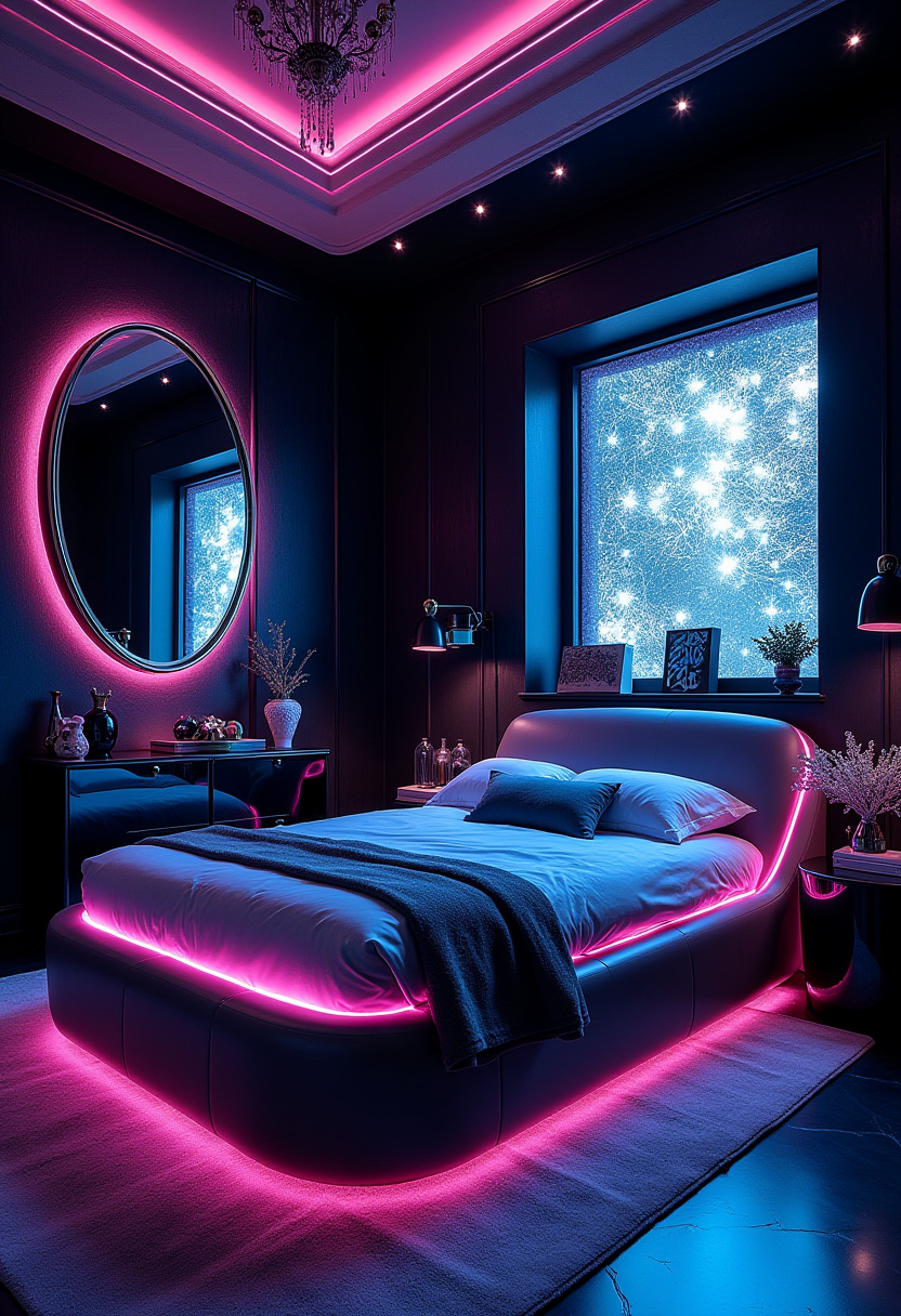 Dark Whimsical Bedroom 16
