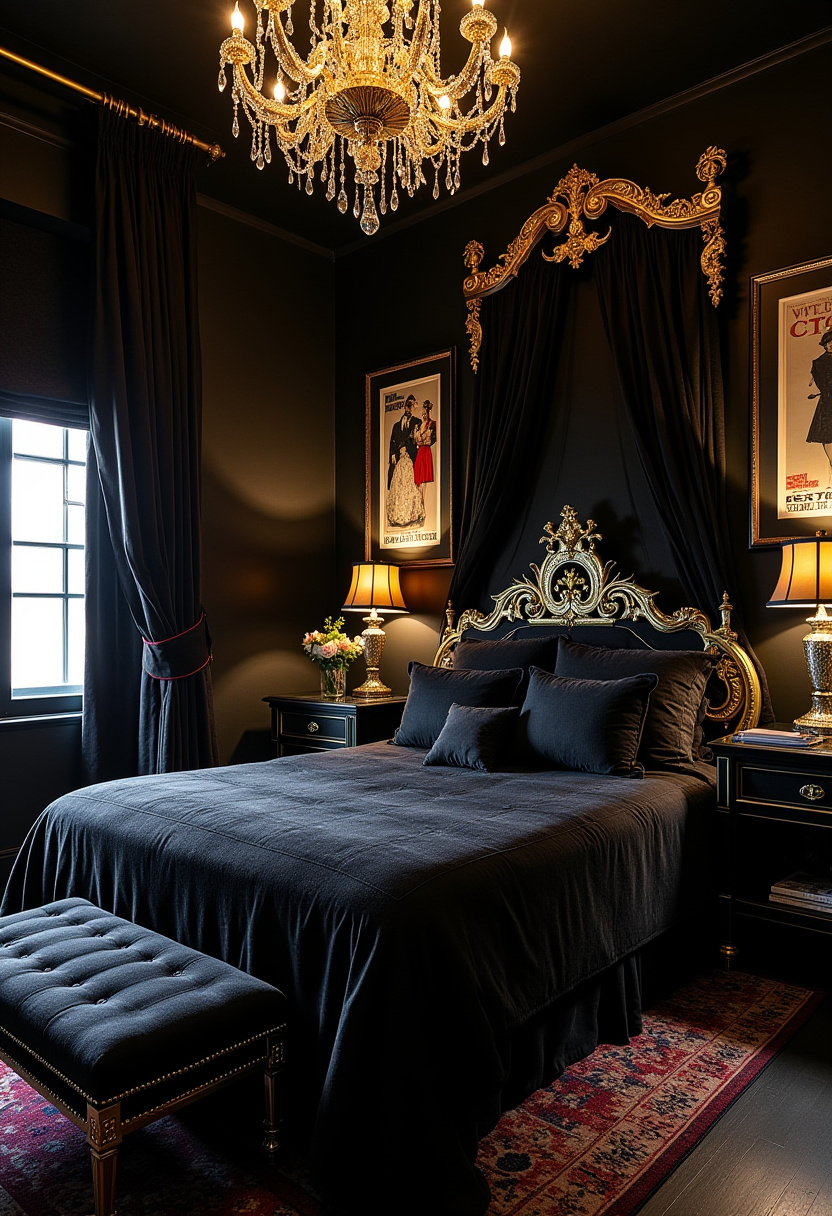 Dark Whimsical Bedroom 22