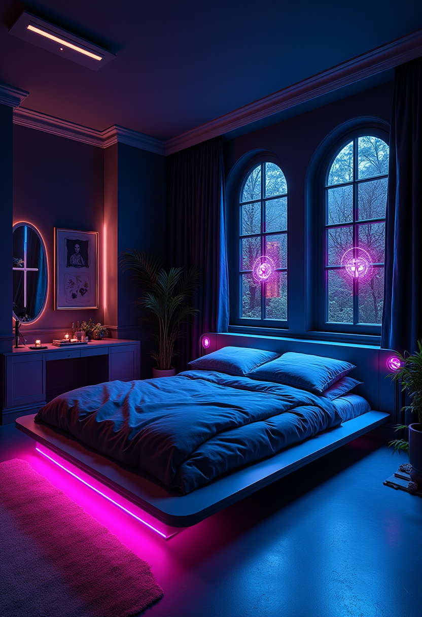 Dark Whimsical Bedroom 26