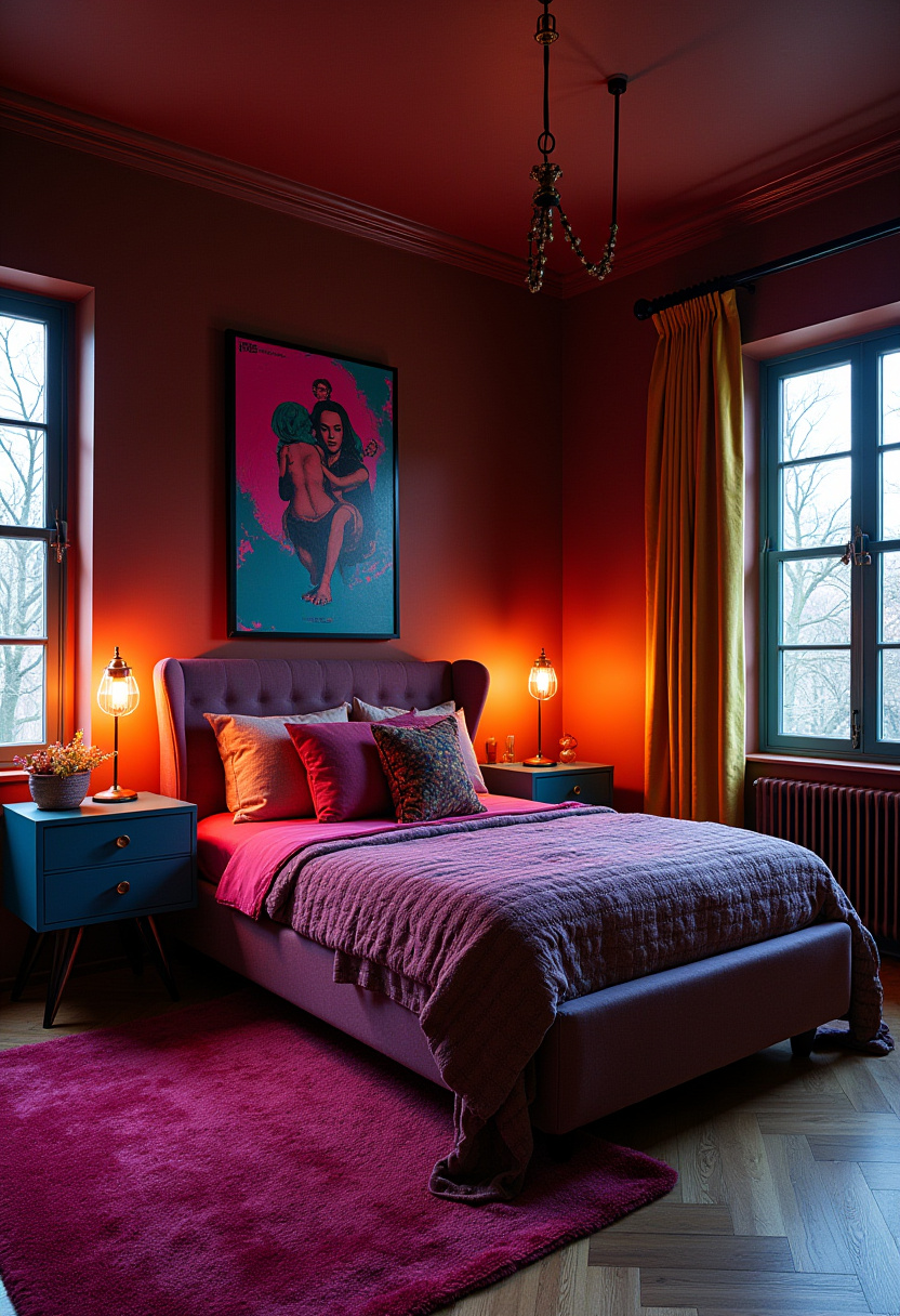 Dark Whimsical Bedroom 29