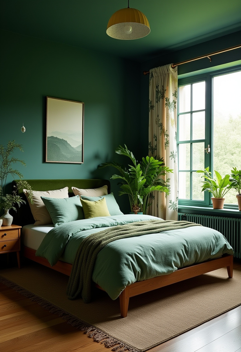 Deep Green Bedrooms 1