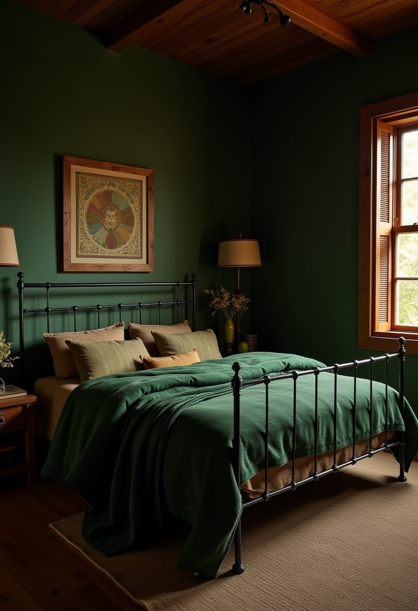 Deep Green Bedrooms 10
