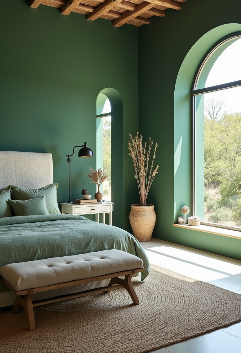 Deep Green Bedrooms 11