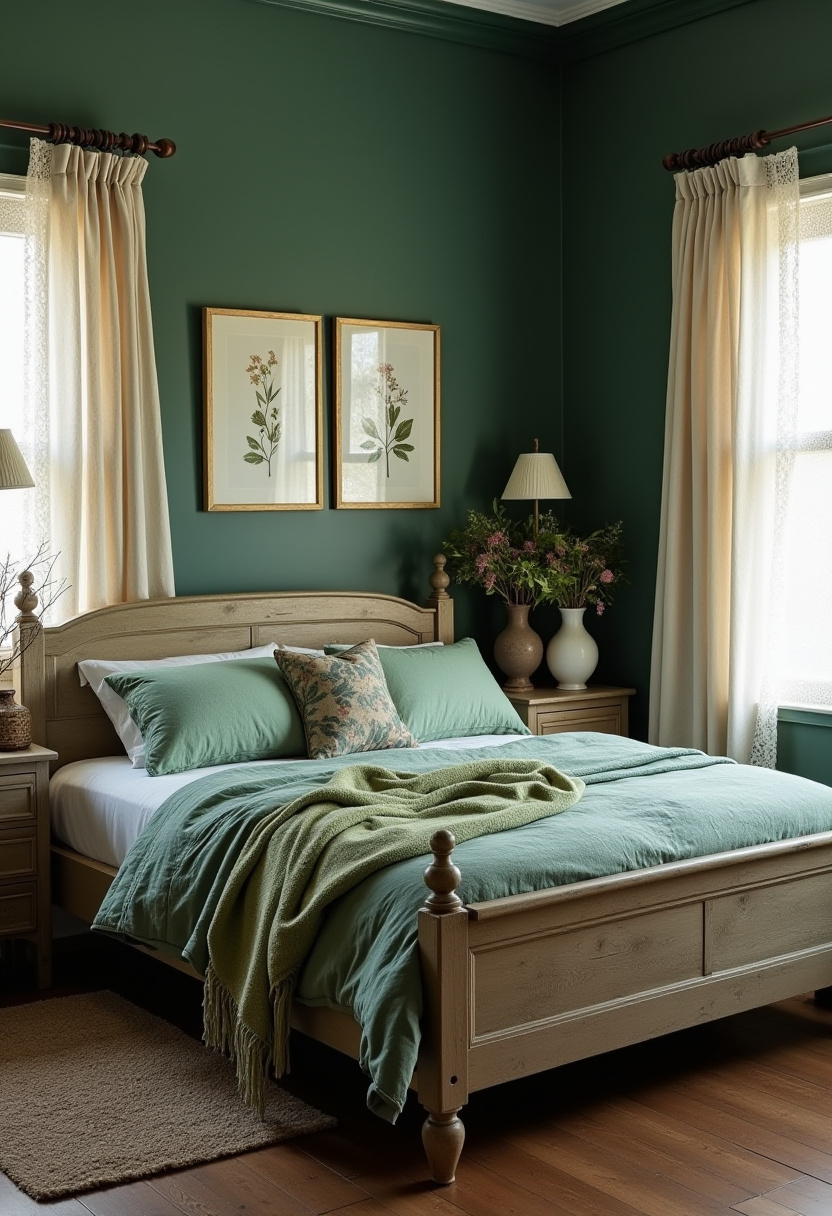 Deep Green Bedrooms 13