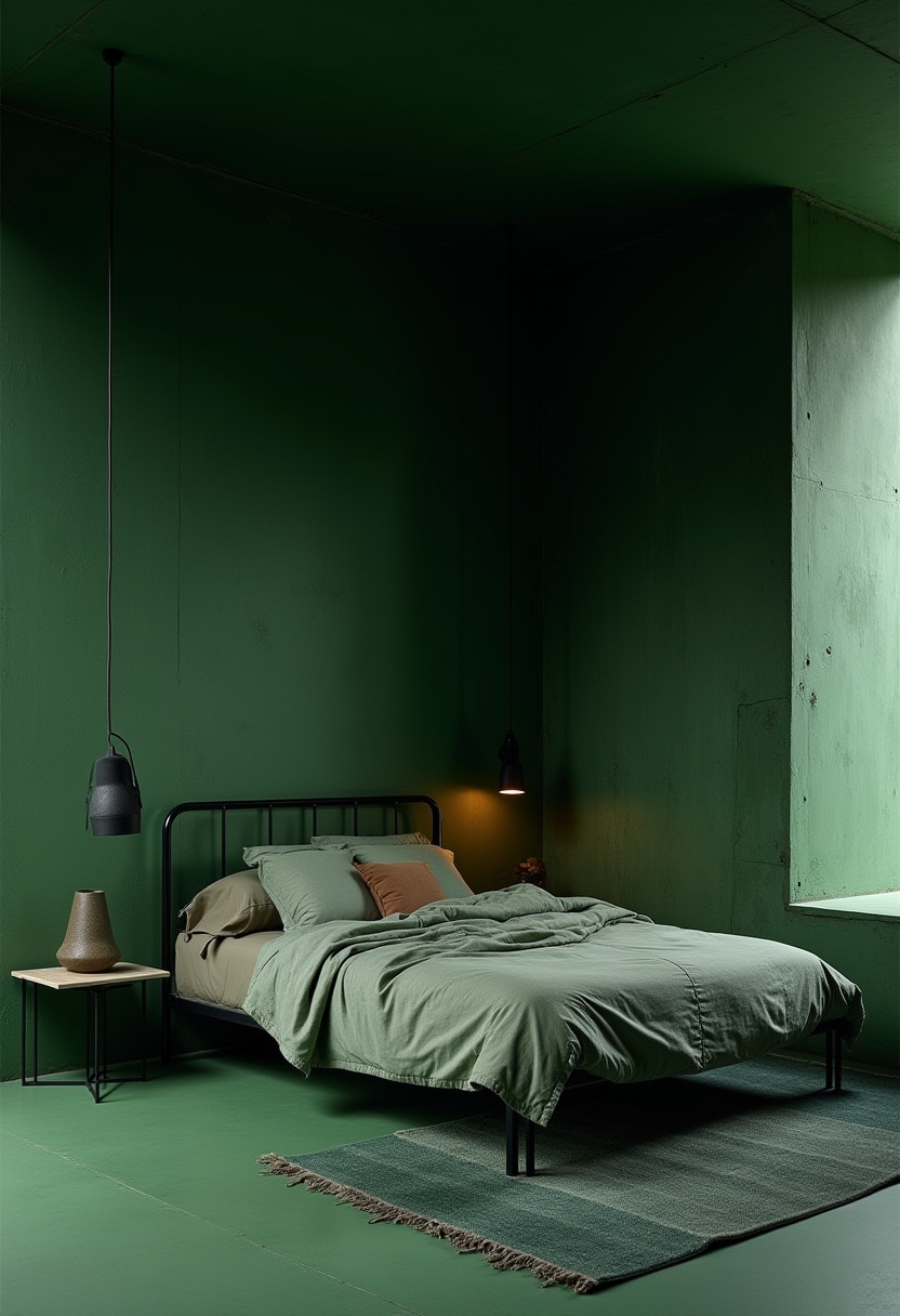Deep Green Bedrooms 14