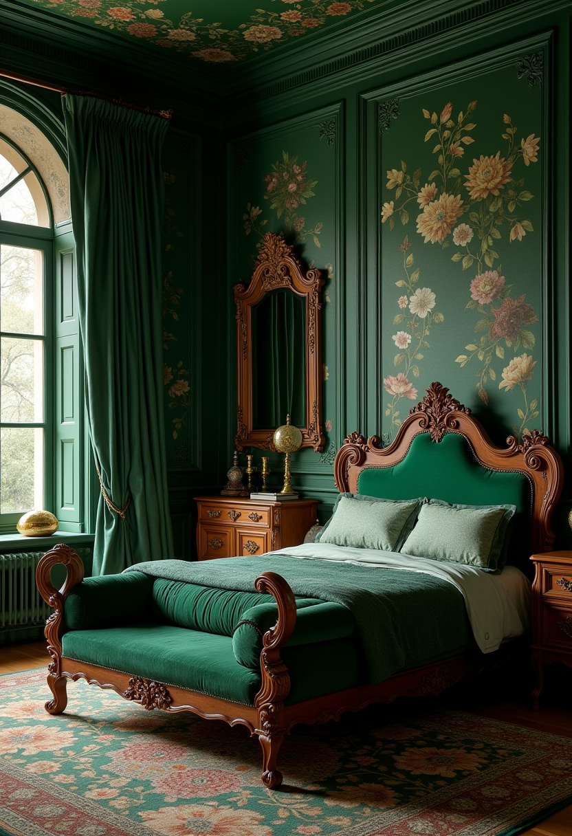Deep Green Bedrooms 15