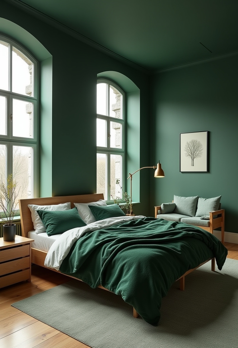 Deep Green Bedrooms 16
