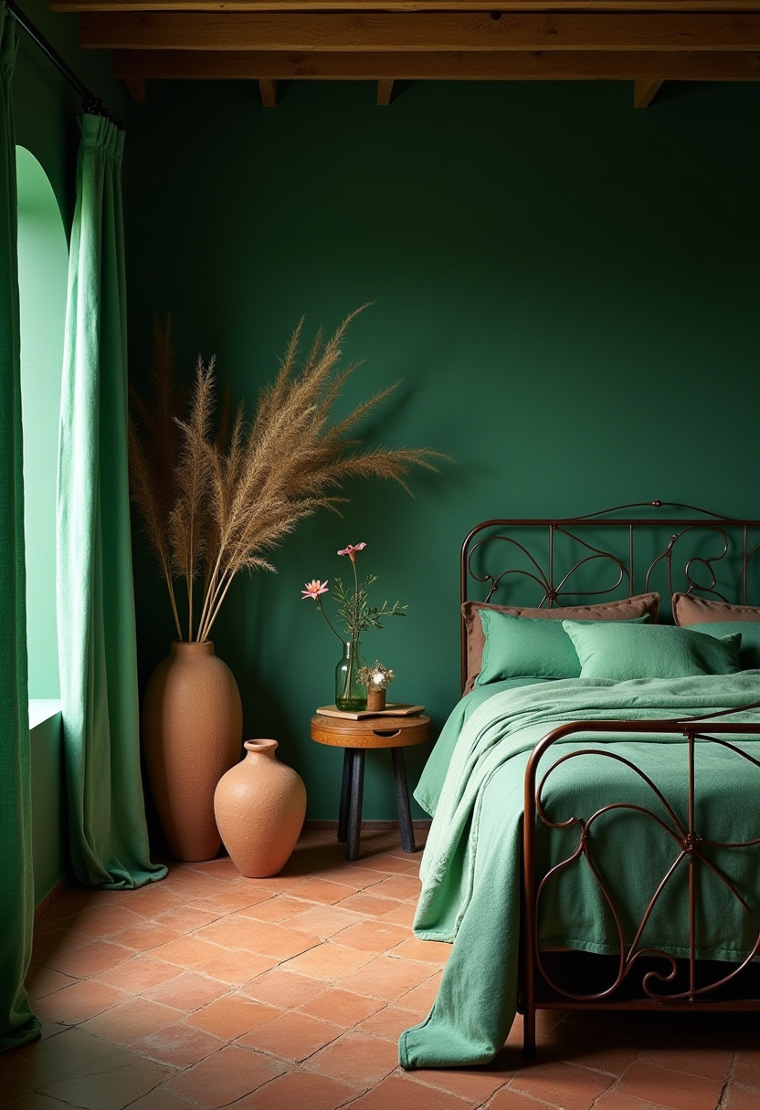 Deep Green Bedrooms 23