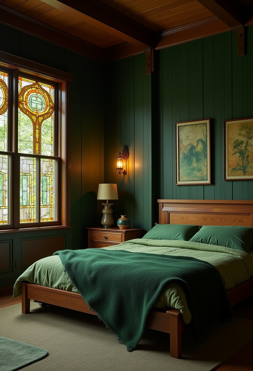 Deep Green Bedrooms 28