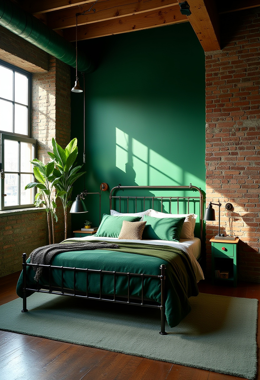 Deep Green Bedrooms 29
