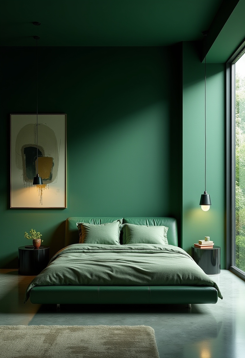 Deep Green Bedrooms 9
