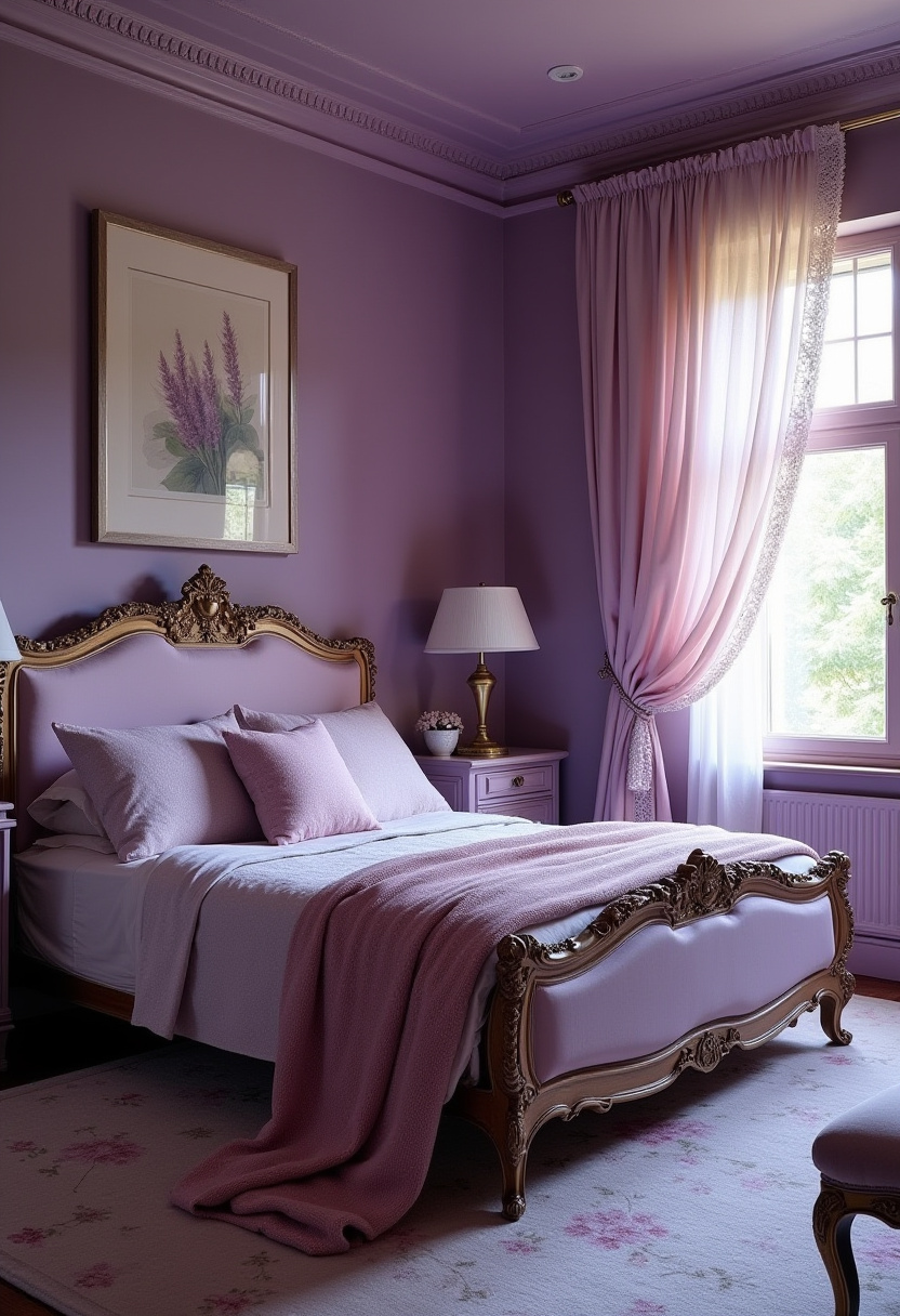 Deep Purple Bedroom 10