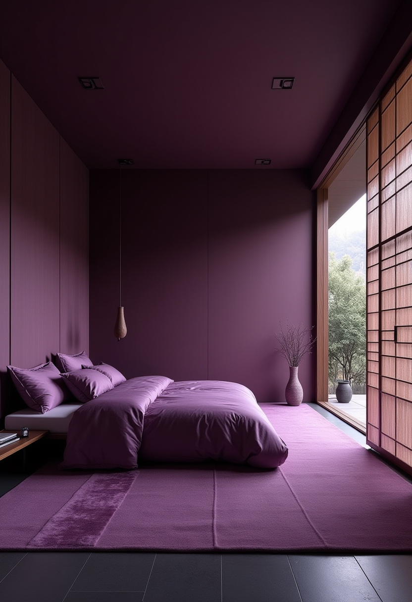 Deep Purple Bedroom 11