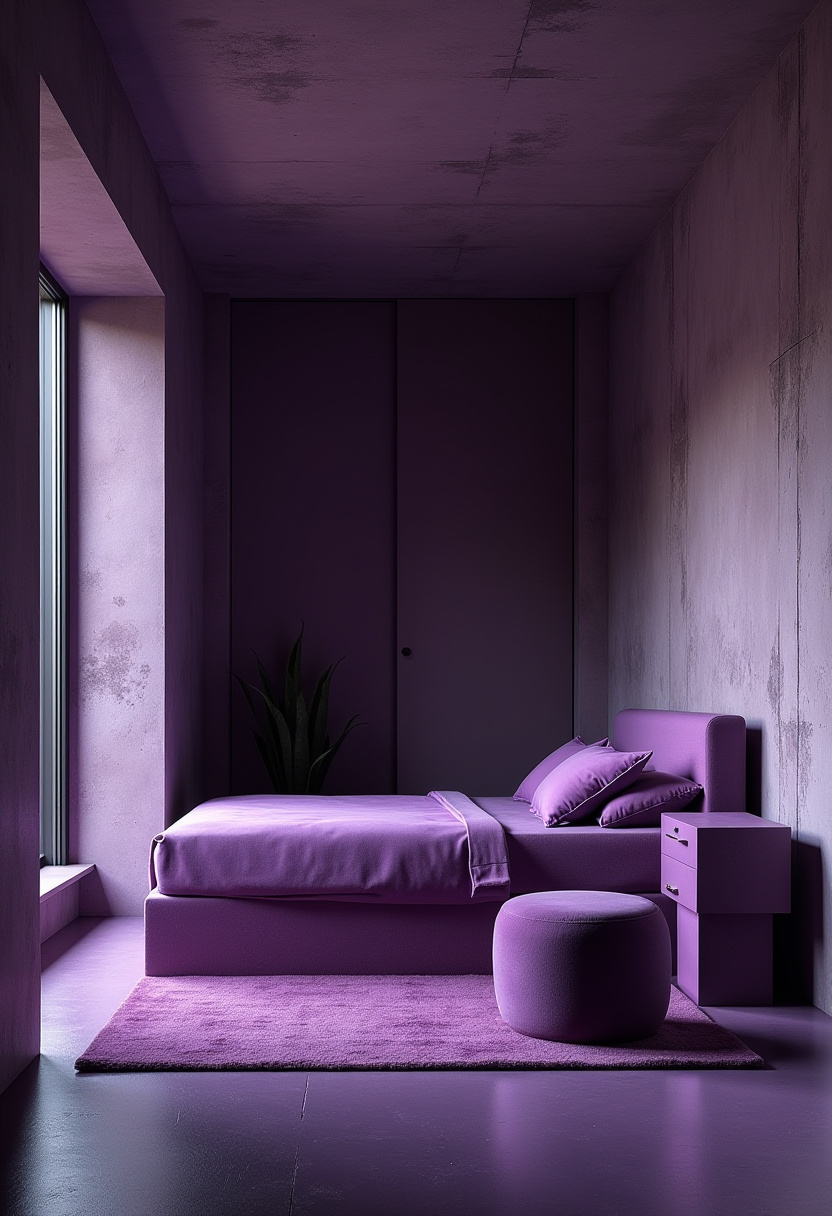 Deep Purple Bedroom 13