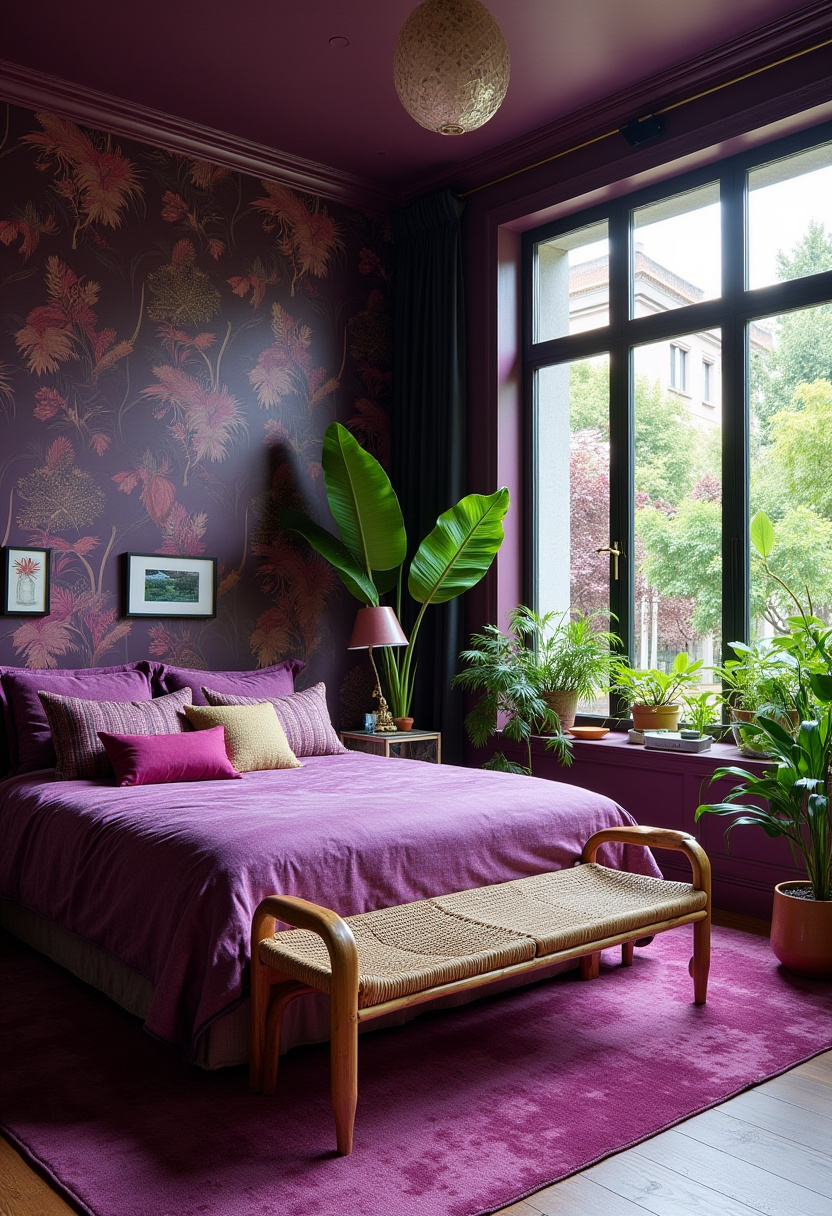 Deep Purple Bedroom 14