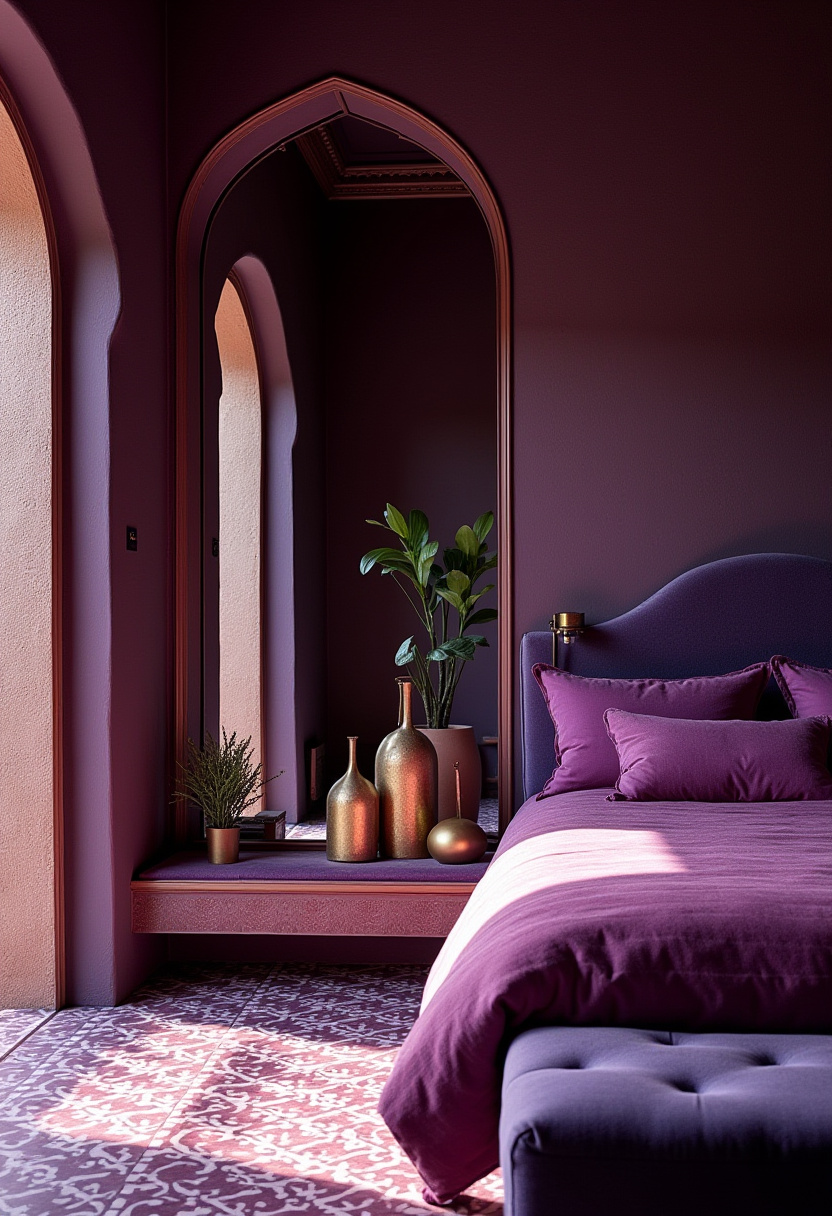 Deep Purple Bedroom 16