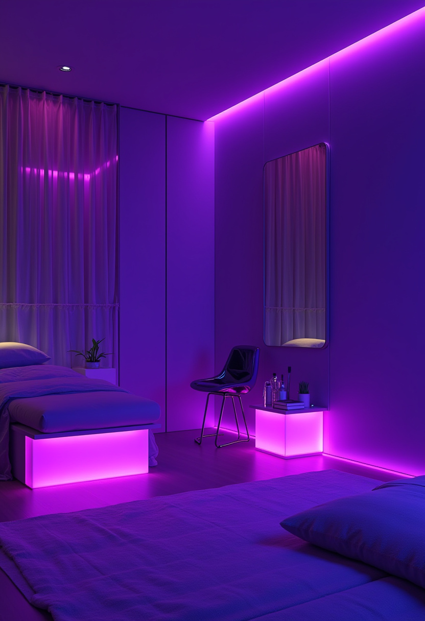 Deep Purple Bedroom 17