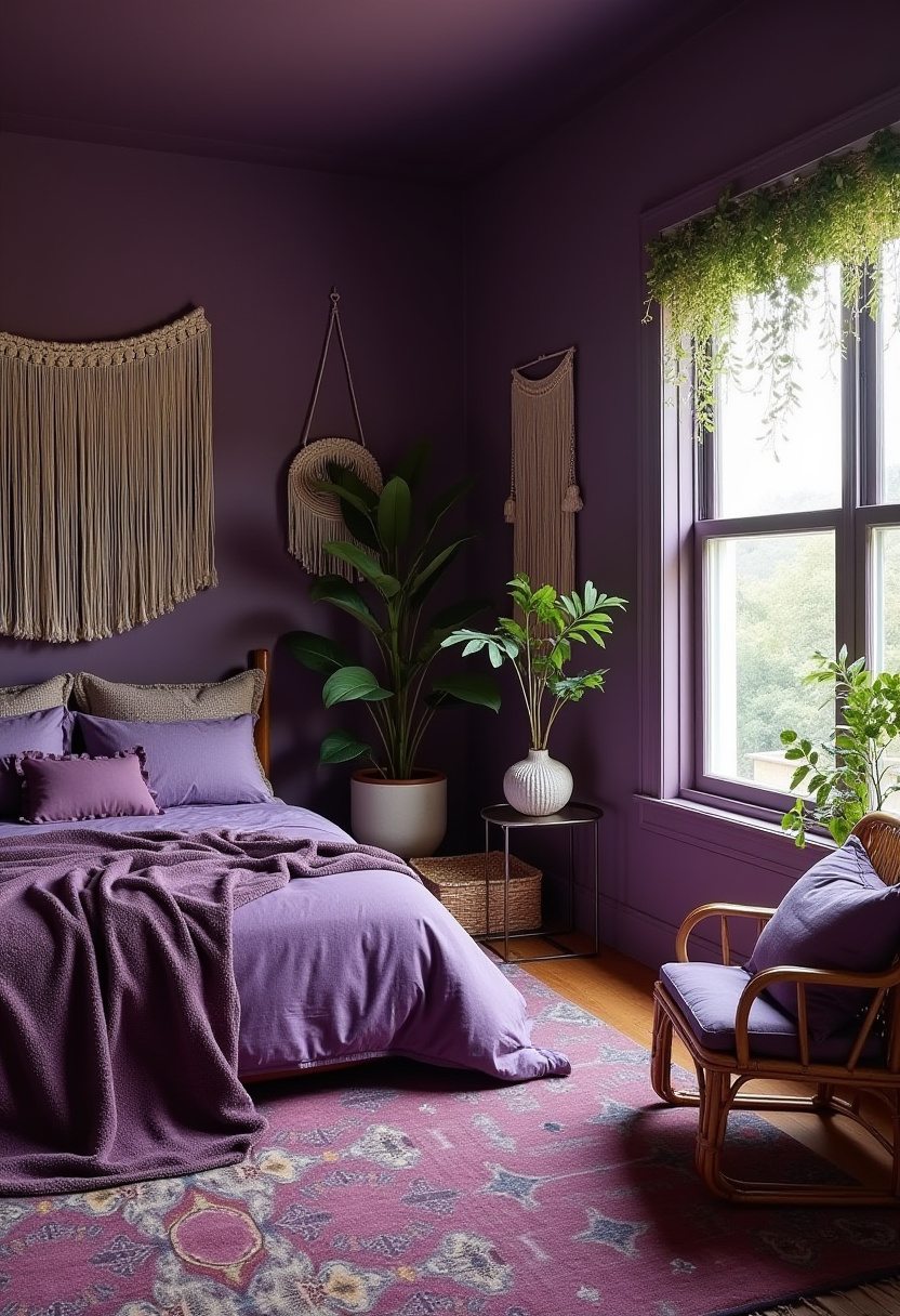 Deep Purple Bedroom 4