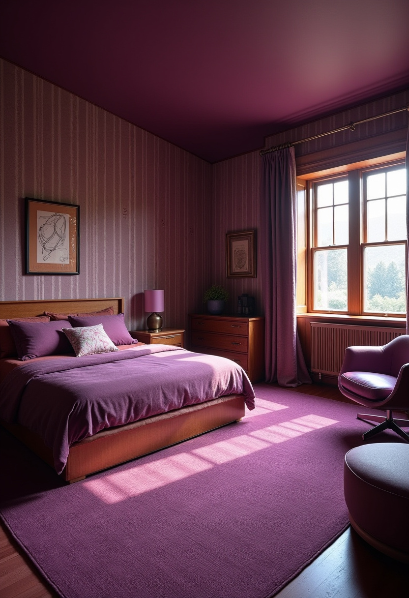 Deep Purple Bedroom 8